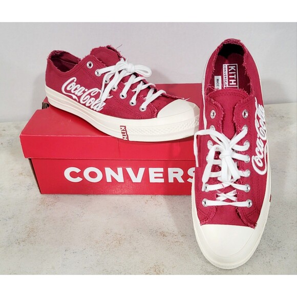Converse Chuck 70 x Coca-Cola x KITH Men's Size 11 Low Red Sneakers WORN ONCE! - Picture 1 of 16